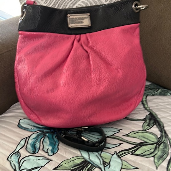 Marc Jacobs Pink and Black Leather 2 way Bag - Picture 1 of 4